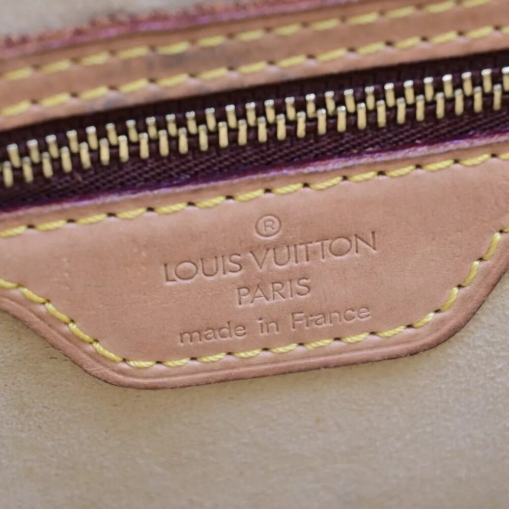 LOUIS VUITTON Logo Looping GM Shoulder Bag Monogram Leather Brown M51145 89ED212 - Picture 13 of 14